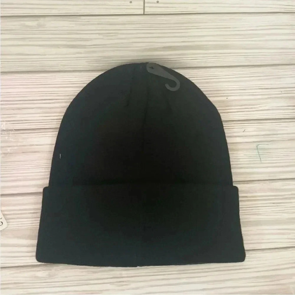 NWT STILL IN PLASTIC TIMBERLAND CUFFED BEANIE WITH TONAL PATCH IN BLACK … - Picture 6 of 8